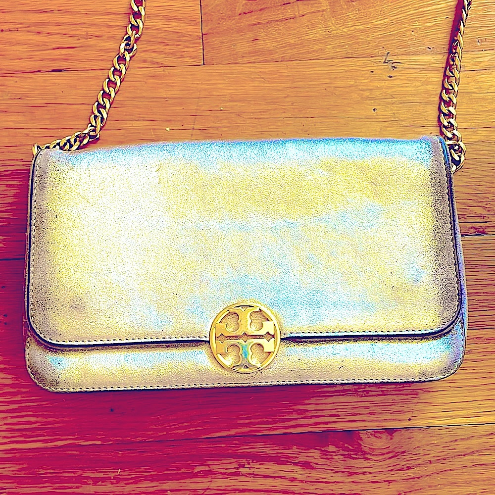 COPY - Gold Tory Burch bag